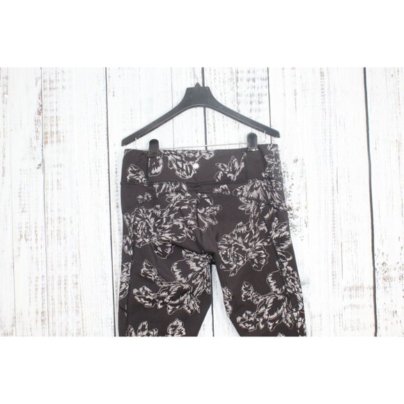 Athleta Rainier Reflective Tights Workout Yoga Aluna Bloom Black Large - Picture 6 of 11